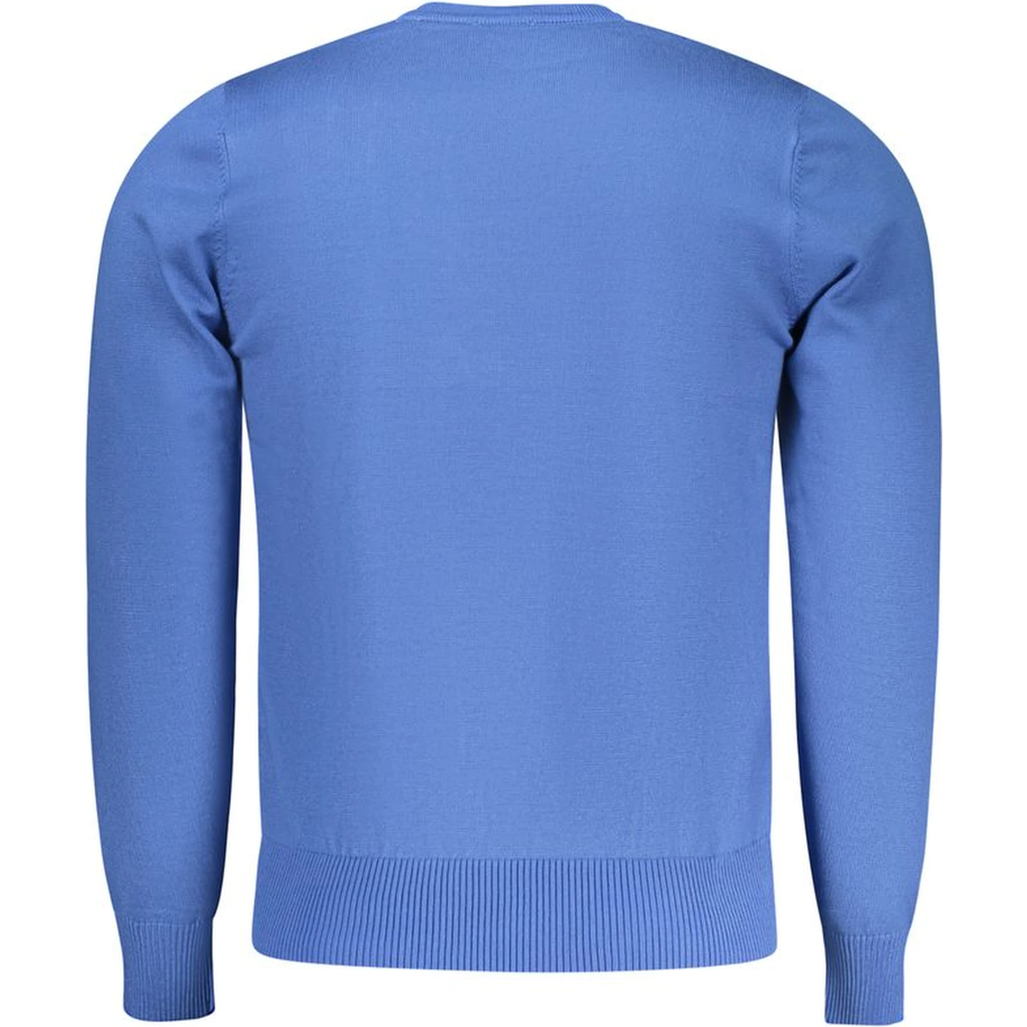Blue Viscose Men Sweater