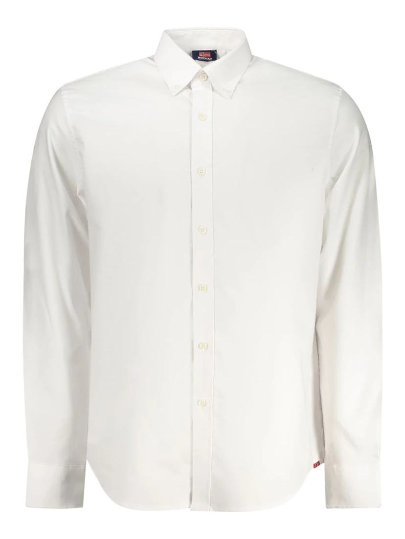 White Cotton Men's Shirt