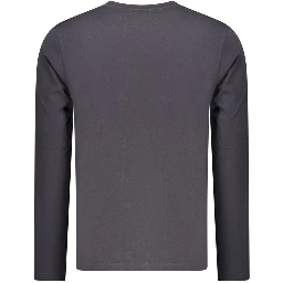 Blue Cotton Men T-Shirt