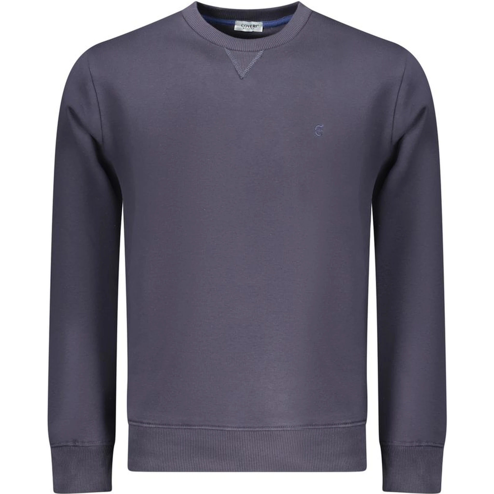 Blue Cotton Men Sweatshirt
