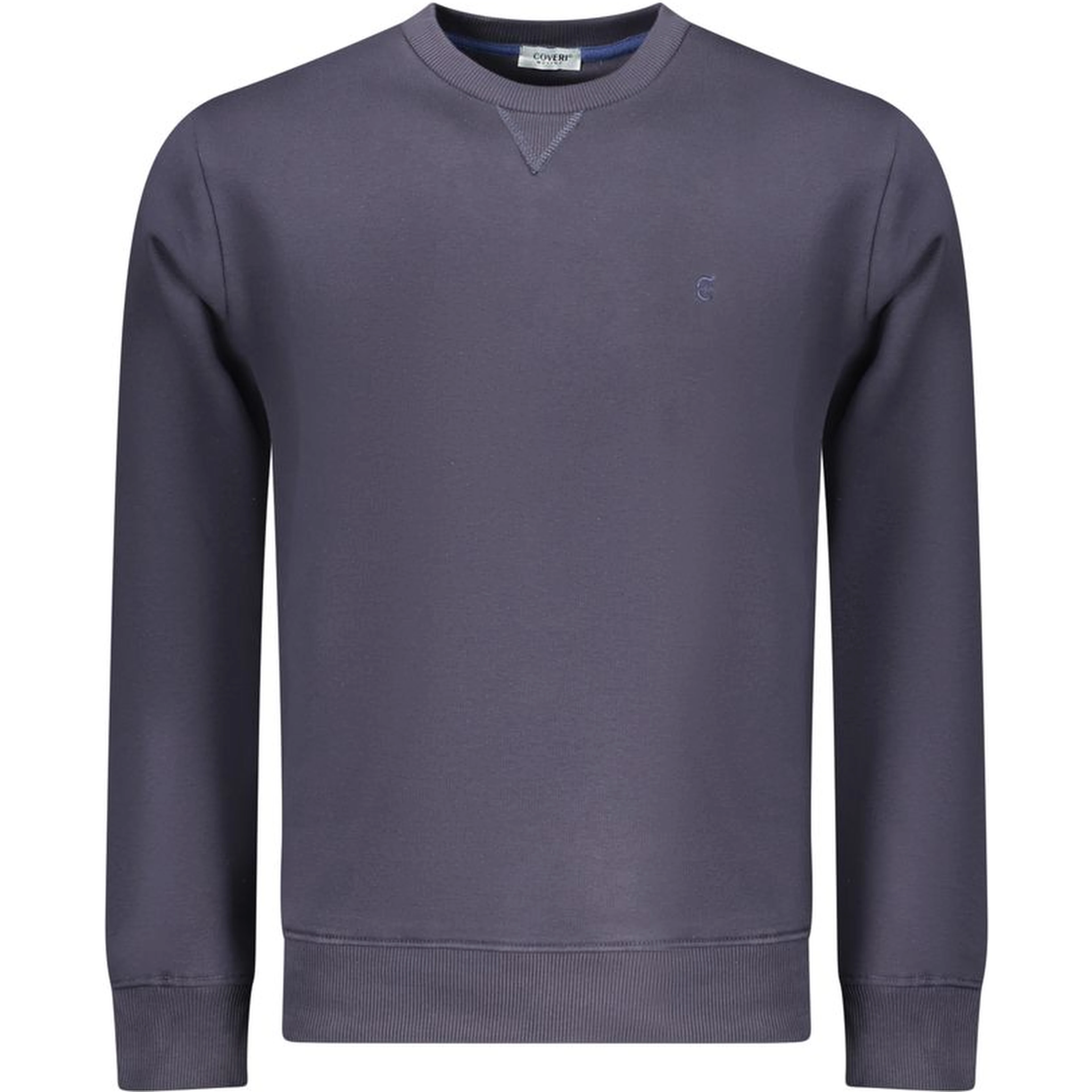 Blue Cotton Men Sweatshirt