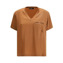 Beige Viscose Top