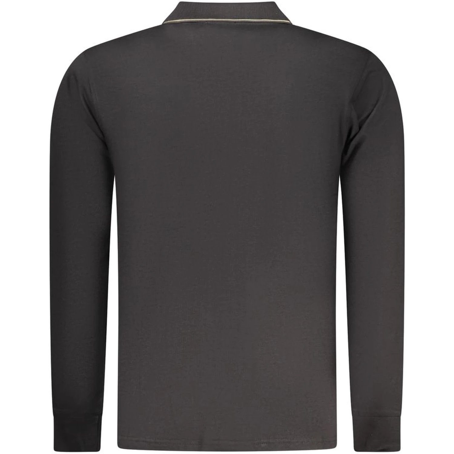 Black Cotton Mens Polo Shirt