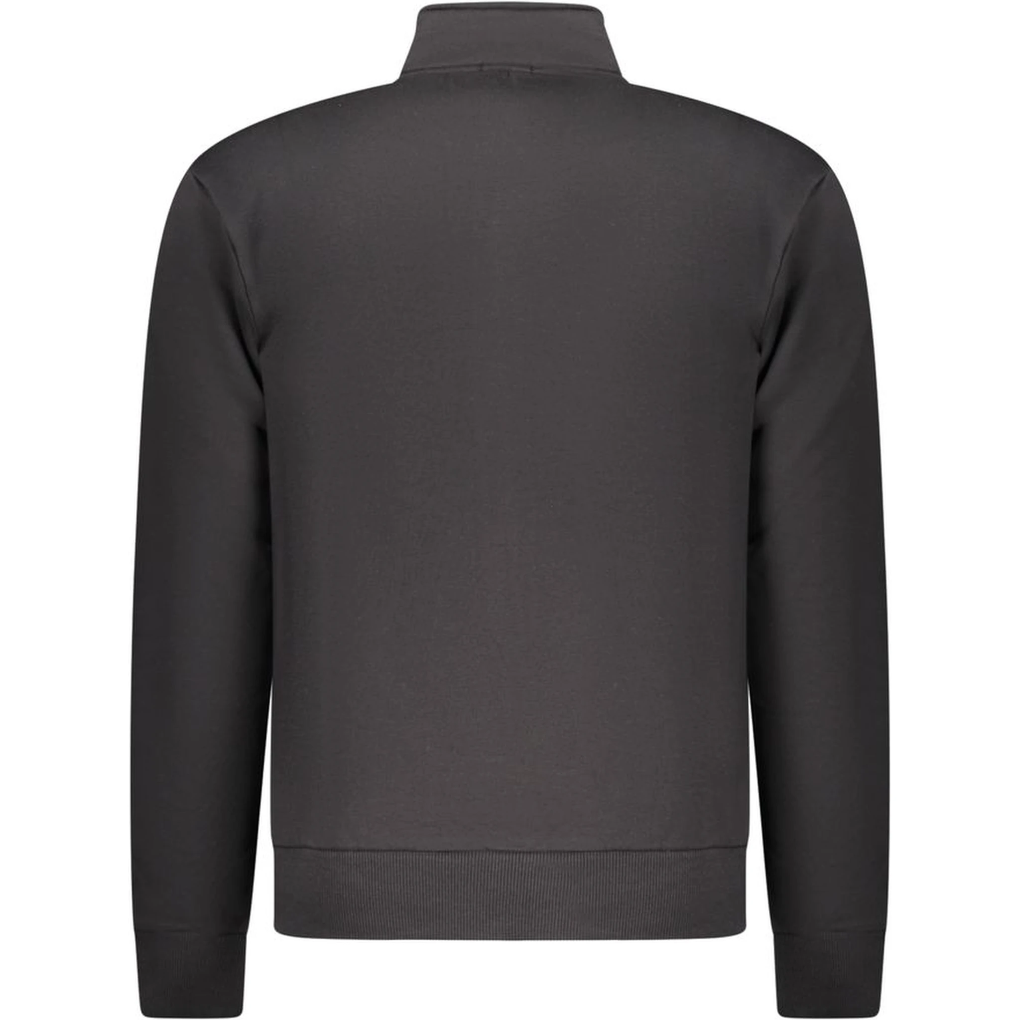 Black Cotton Men Sweatshirt