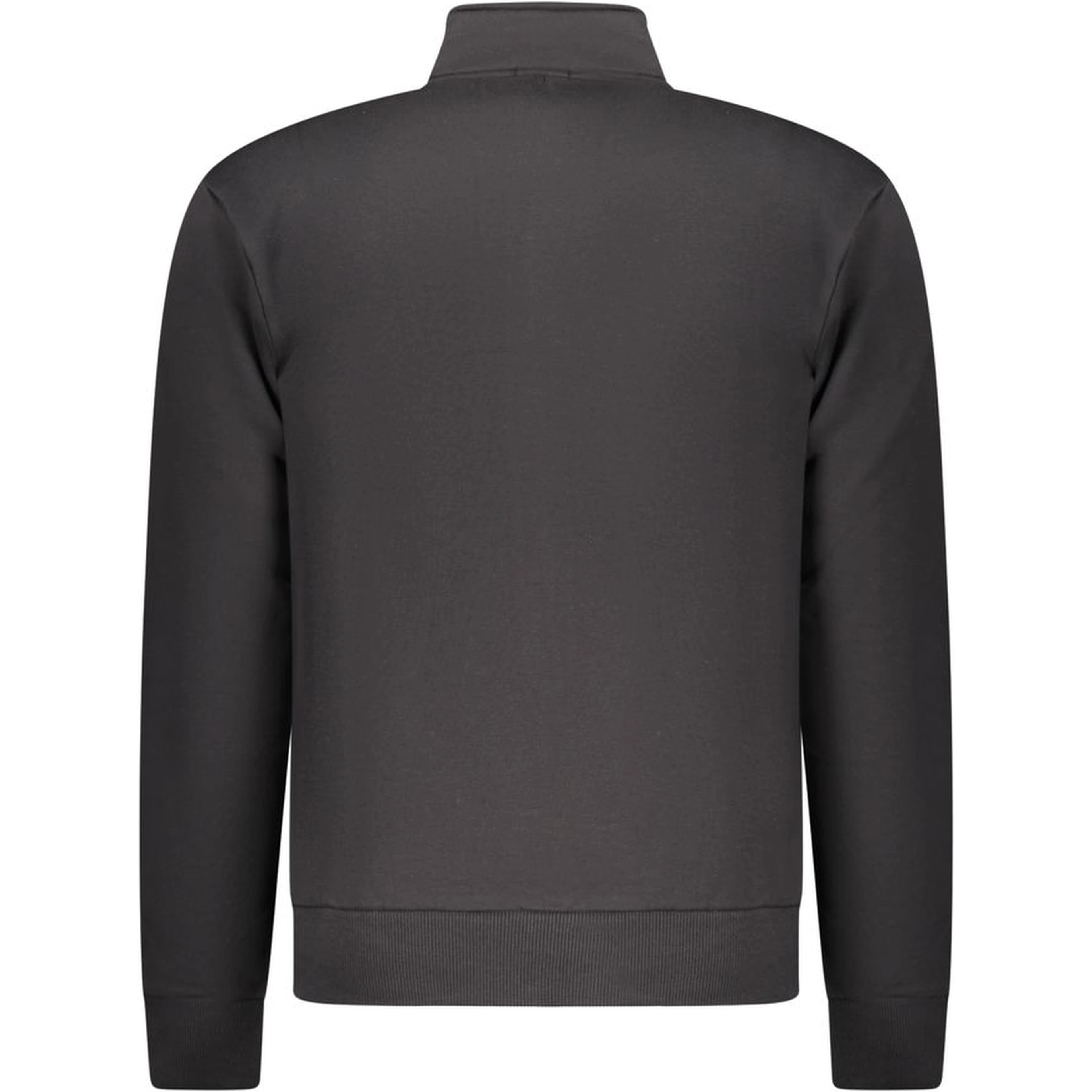 Black Cotton Men Sweatshirt