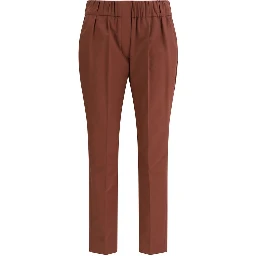 Multicolor Cotton Casual Pants