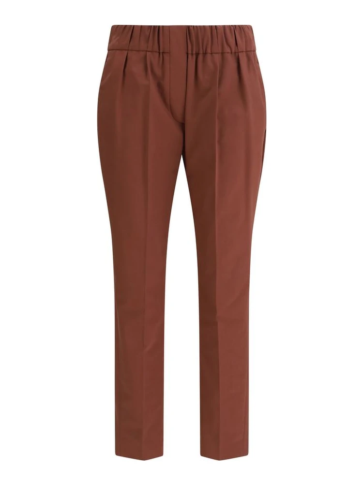 Multicolor Cotton Casual Pants