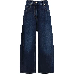 Blue Cotton Jeans Denim