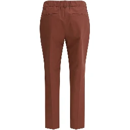Multicolor Cotton Casual Pants