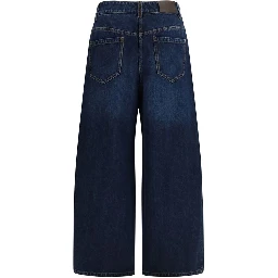 Blue Cotton Jeans Denim