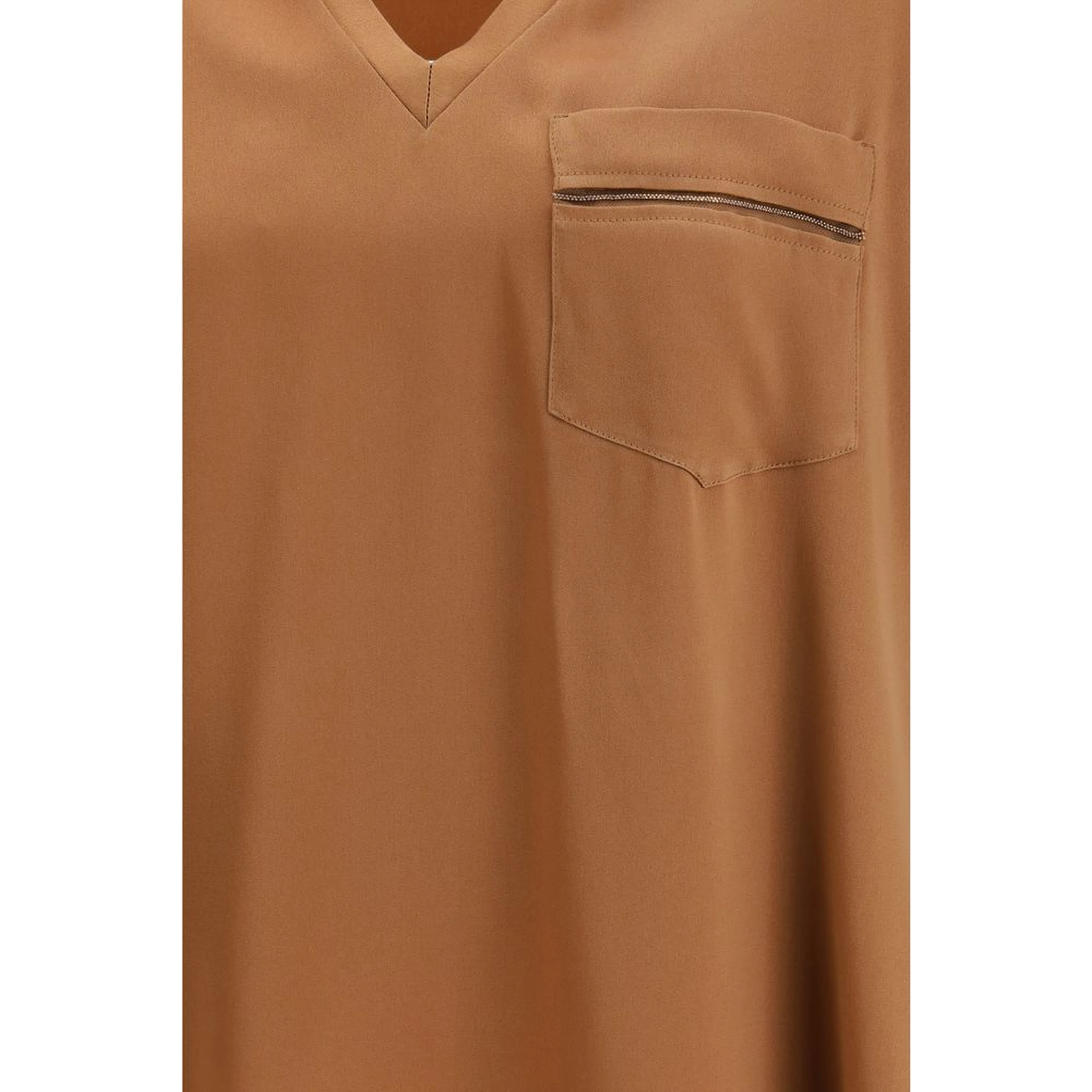Beige Viscose Top