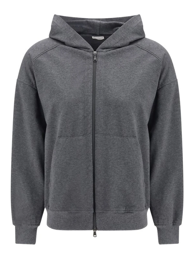 سويت شيرت قطني رمادي