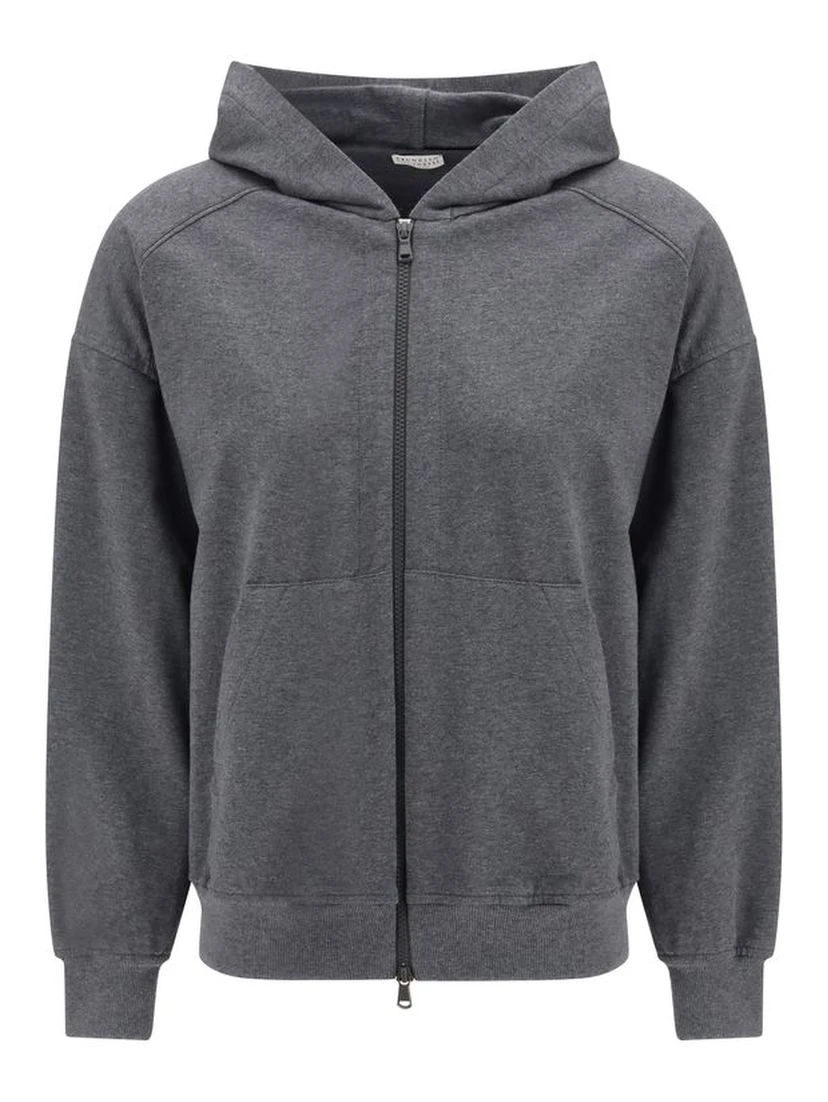 سويت شيرت قطني رمادي