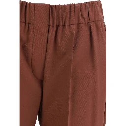 Multicolor Cotton Casual Pants