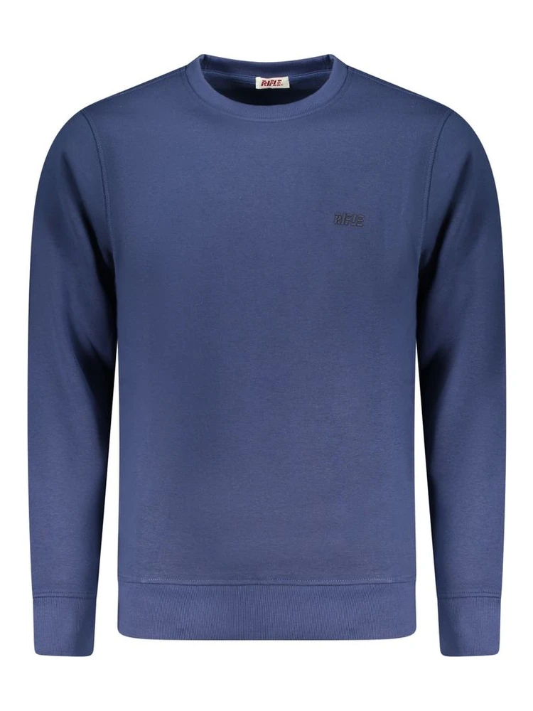 Blue Cotton Men's Sweatshirt