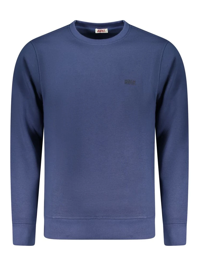 Blue Cotton Men's Sweatshirt