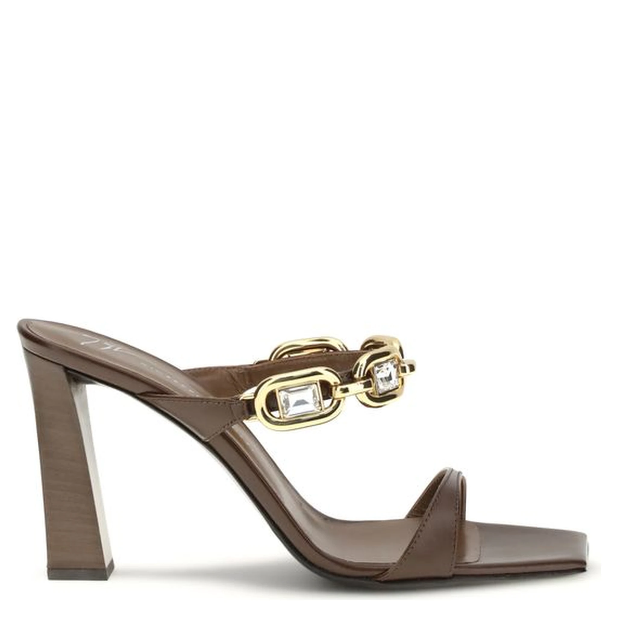 Brown Calf Leather Bos Taurus Sandals