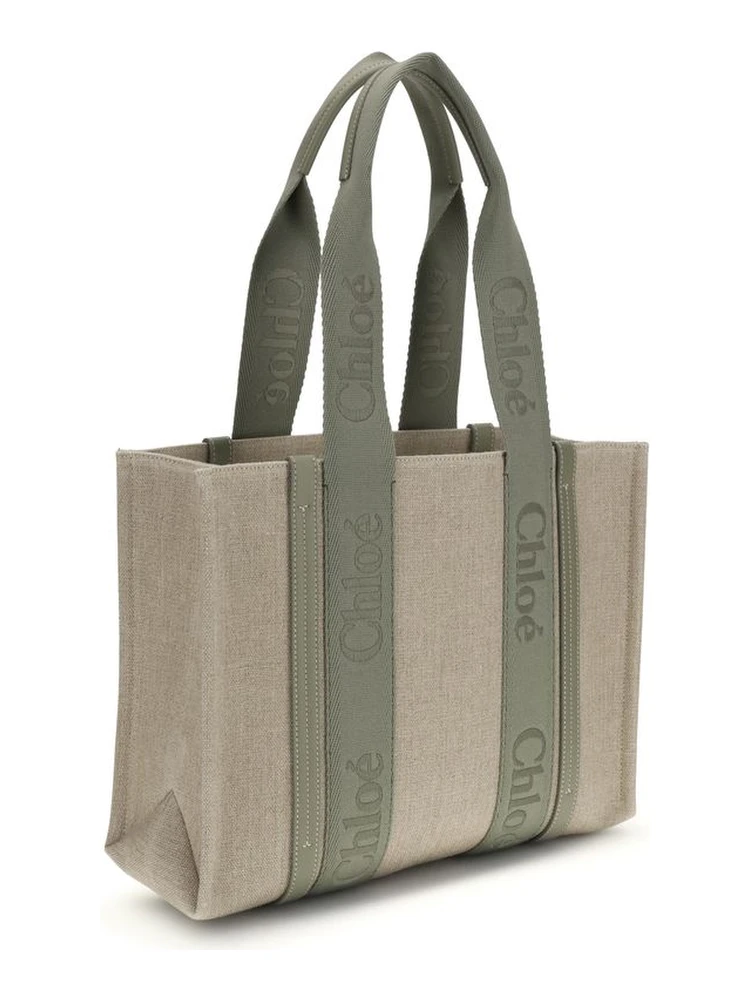 Beige Linen Shoulder Bag alternative