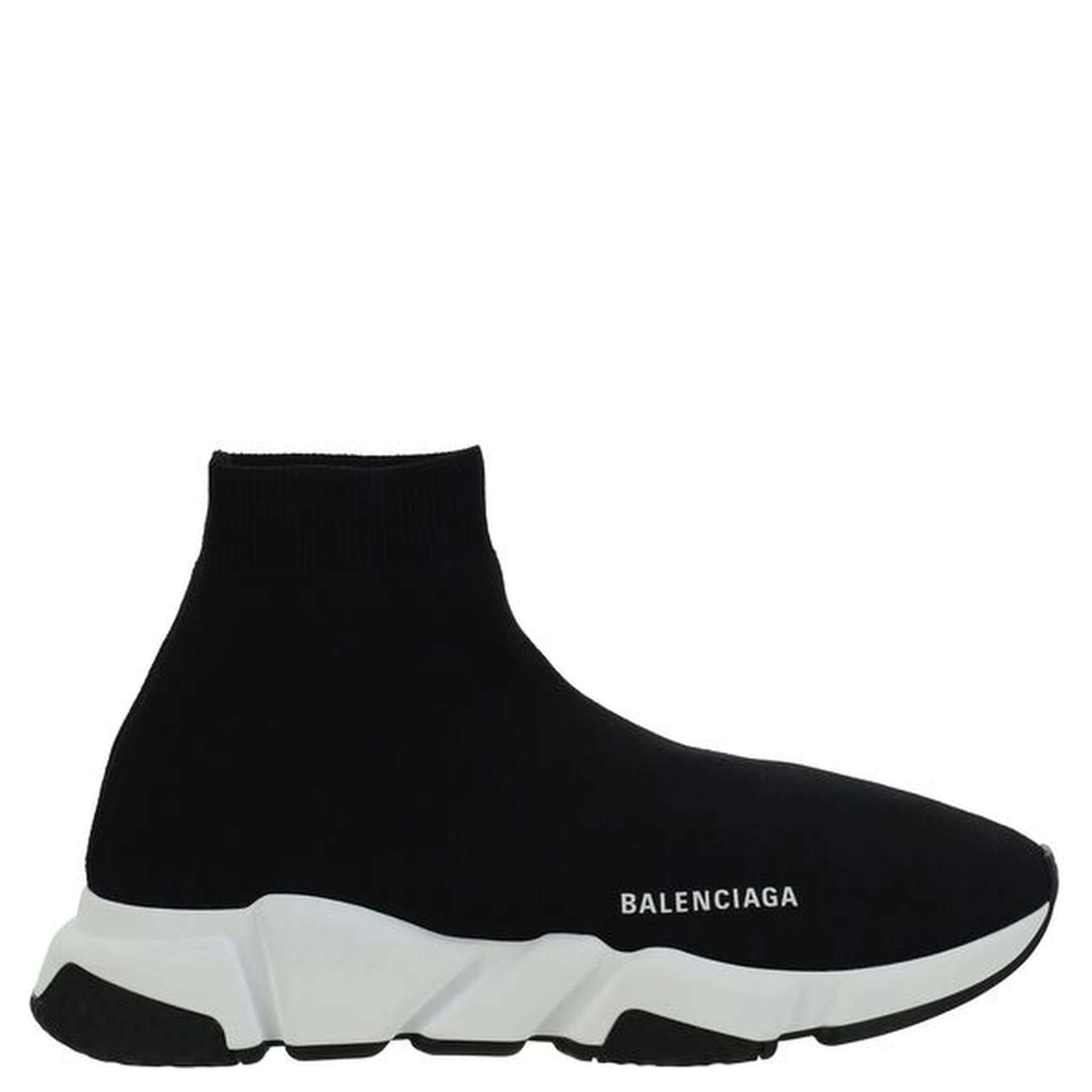 Black Elastane Athletic Sneakers