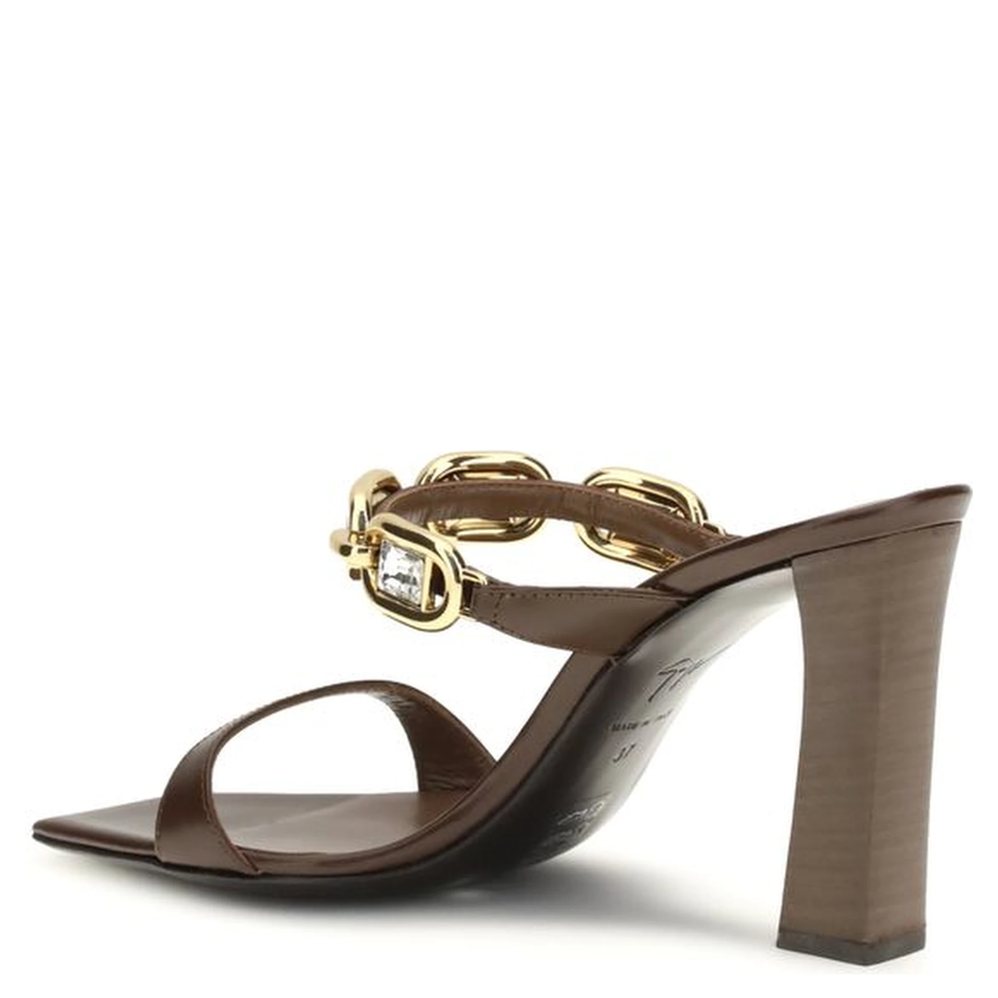 Brown Calf Leather Bos Taurus Sandals