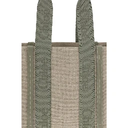 Beige Linen Shoulder Bag