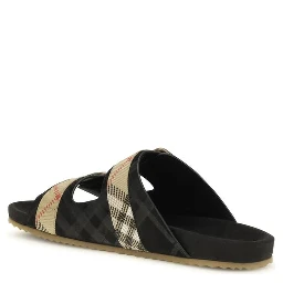 Multicolor Calf Leather Bos Taurus Flat Sandals