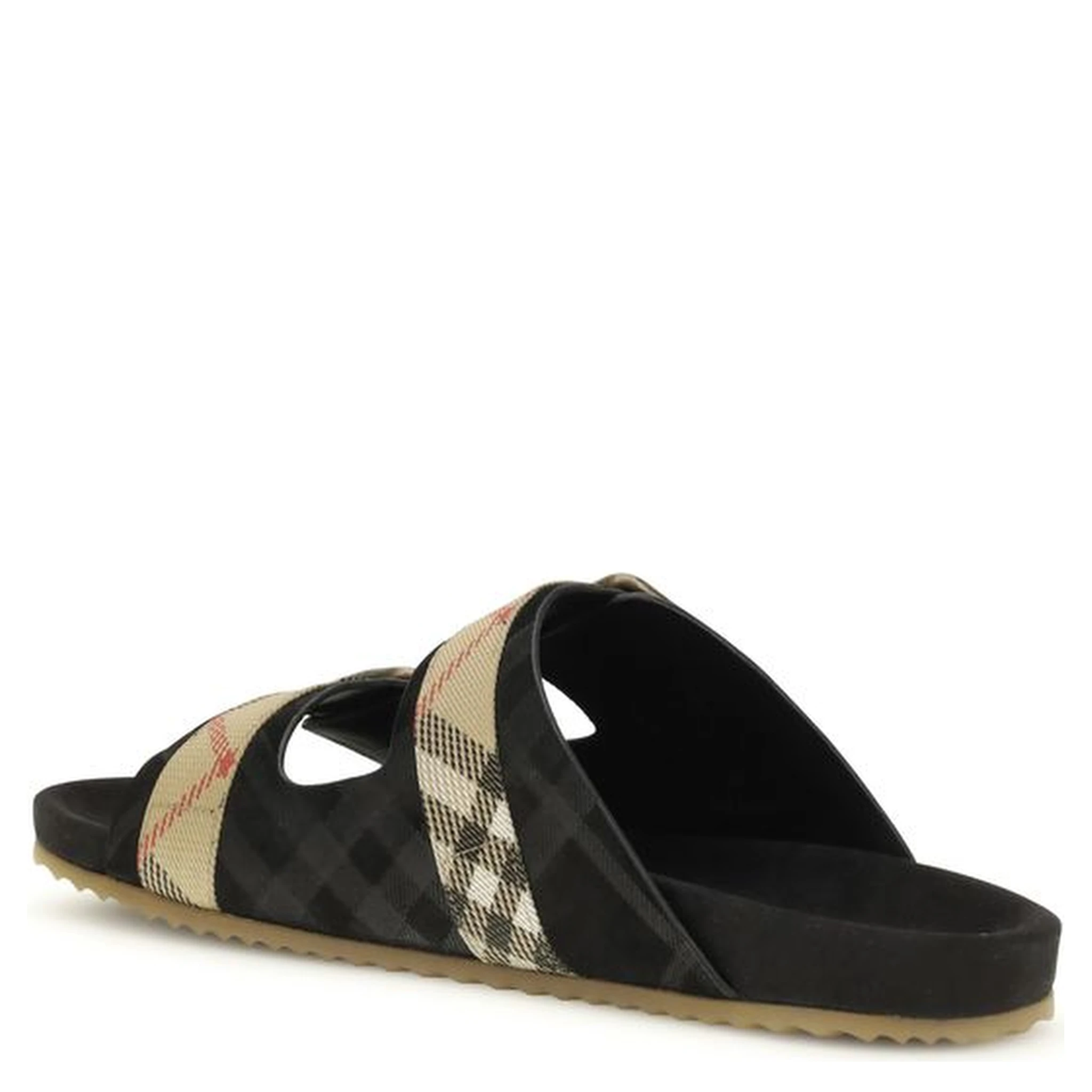 Multicolor Calf Leather Bos Taurus Flat Sandals