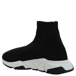 Black Elastane Athletic Sneakers