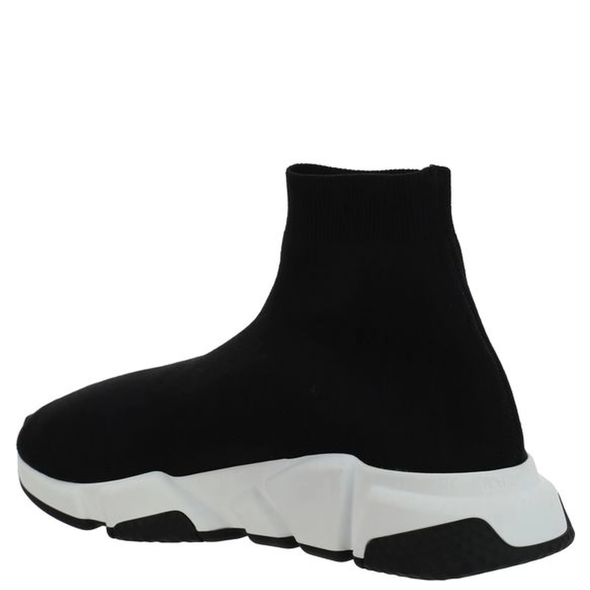 Black Elastane Athletic Sneakers
