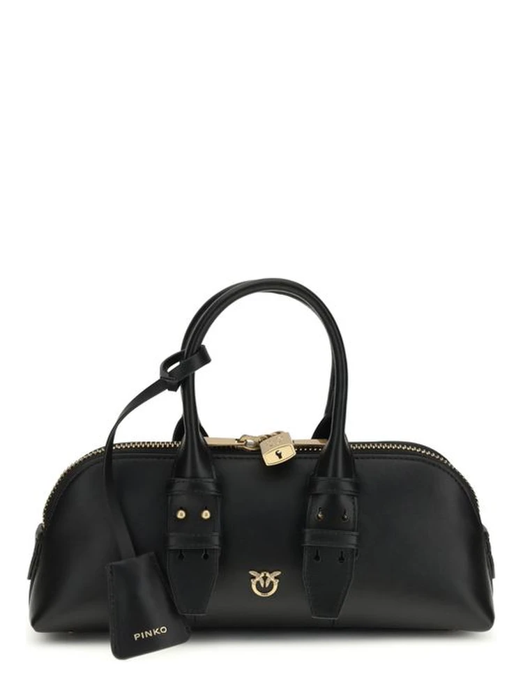 Black Calf Leather Bos Taurus Shoulder Bag