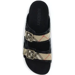 Multicolor Calf Leather Bos Taurus Flat Sandals