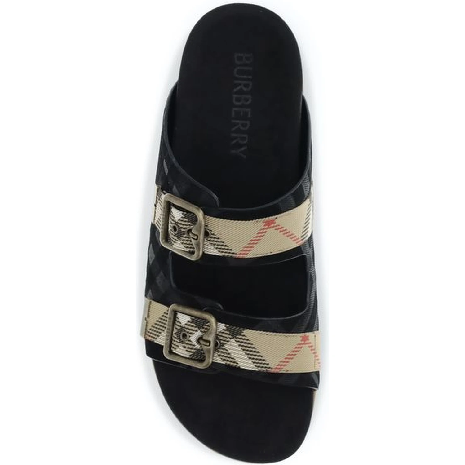 Multicolor Calf Leather Bos Taurus Flat Sandals