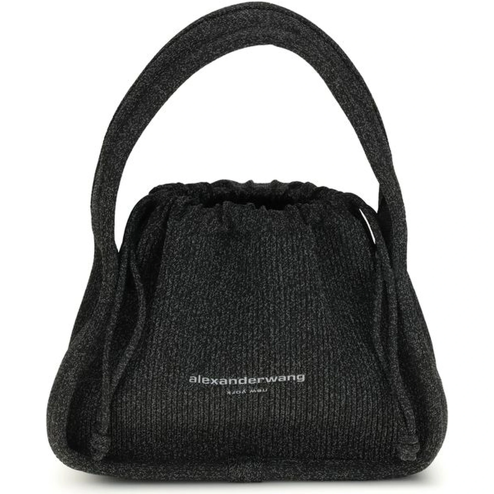 Black Polyester Shoulder Bag