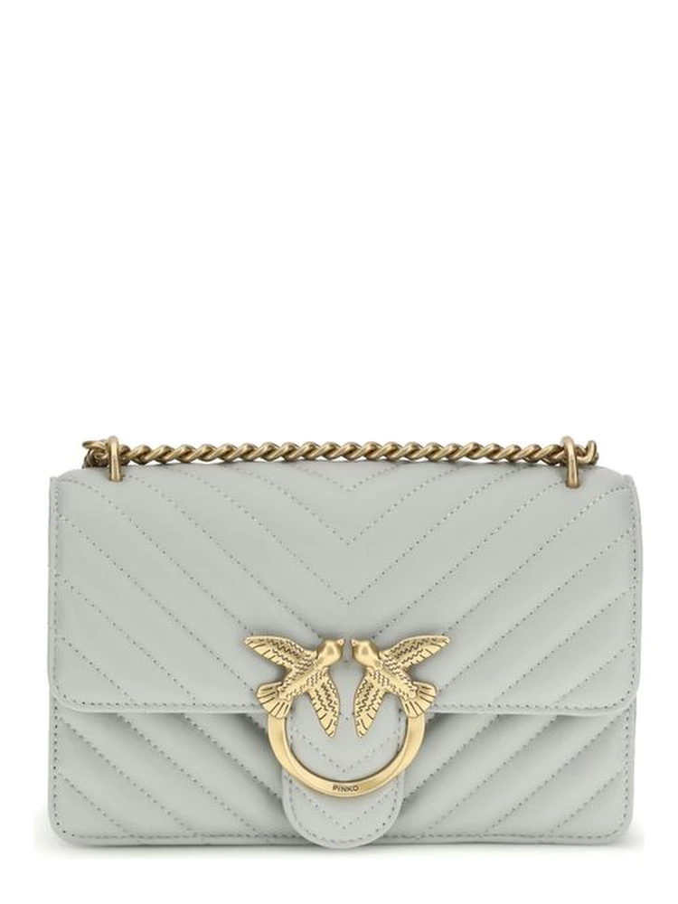 Gray Calf Leather Bos Taurus Shoulder Bag