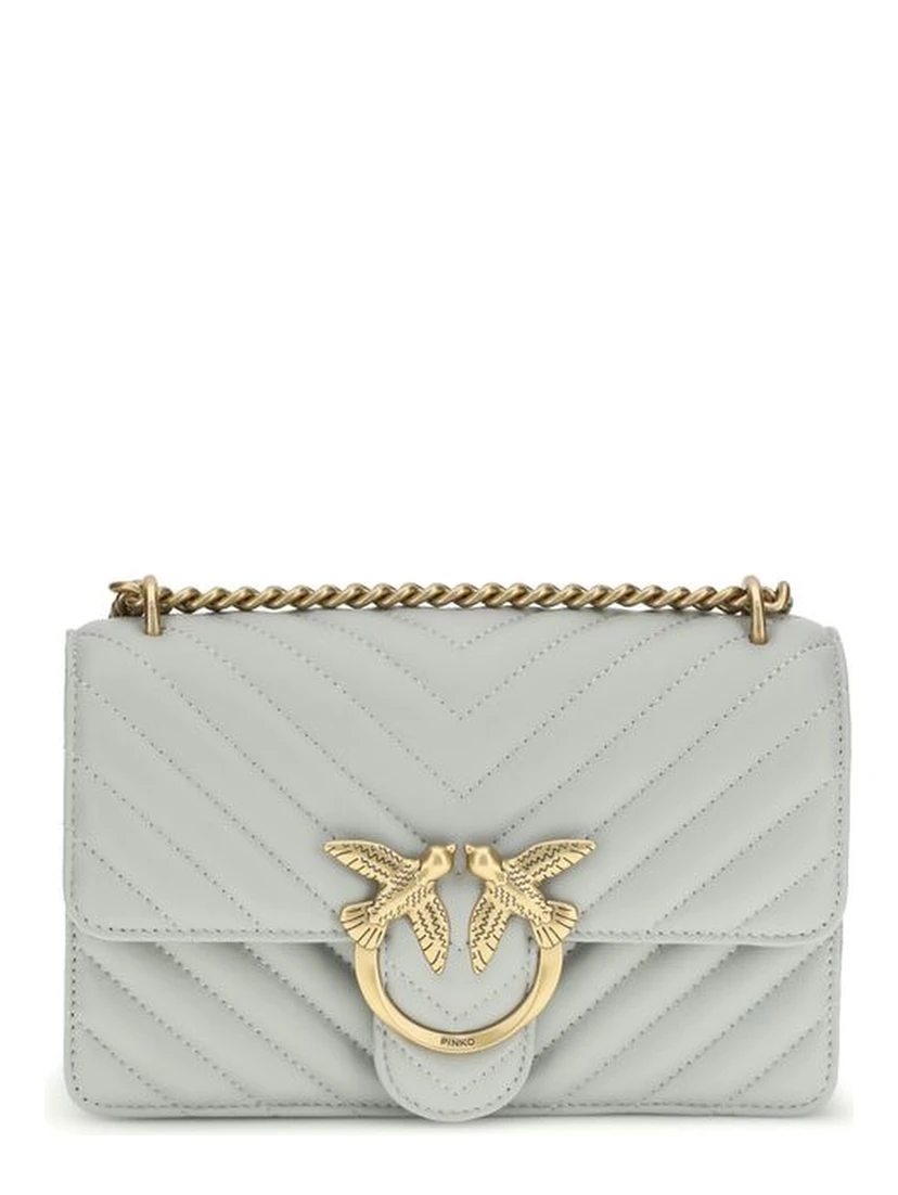 Gray Calf Leather Bos Taurus Shoulder Bag