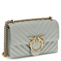 Gray Calf Leather Bos Taurus Shoulder Bag