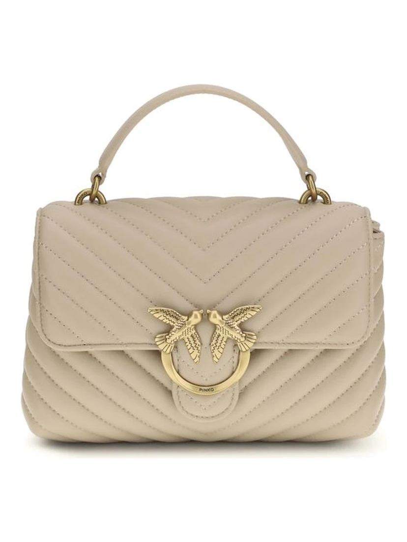Beige Calf Leather Bos Taurus Wallet