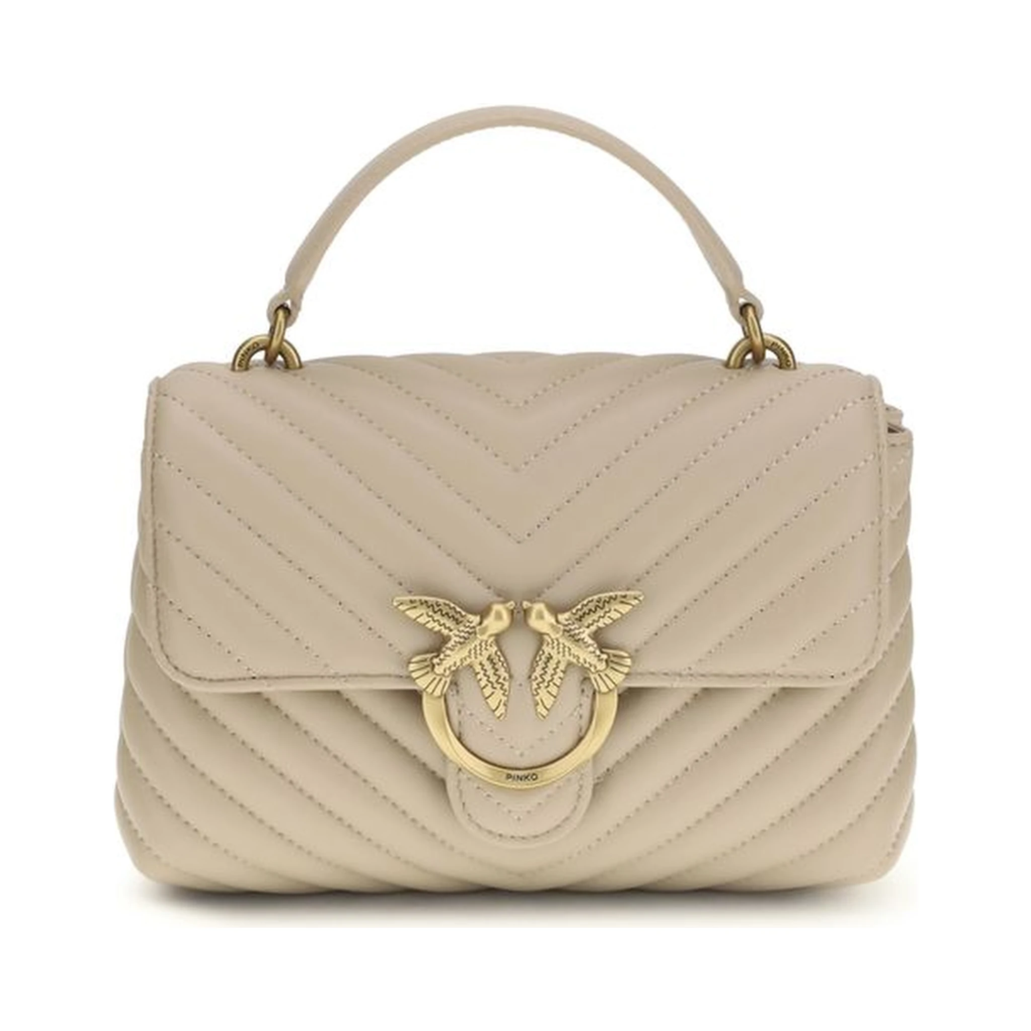 Beige Calf Leather Bos Taurus Wallet
