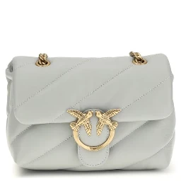 Gray Calf Leather Bos Taurus Shoulder Bag