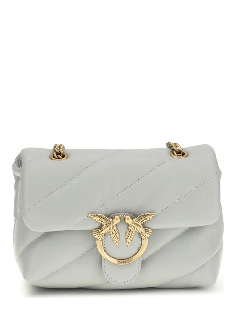 Gray Calf Leather Bos Taurus Shoulder Bag
