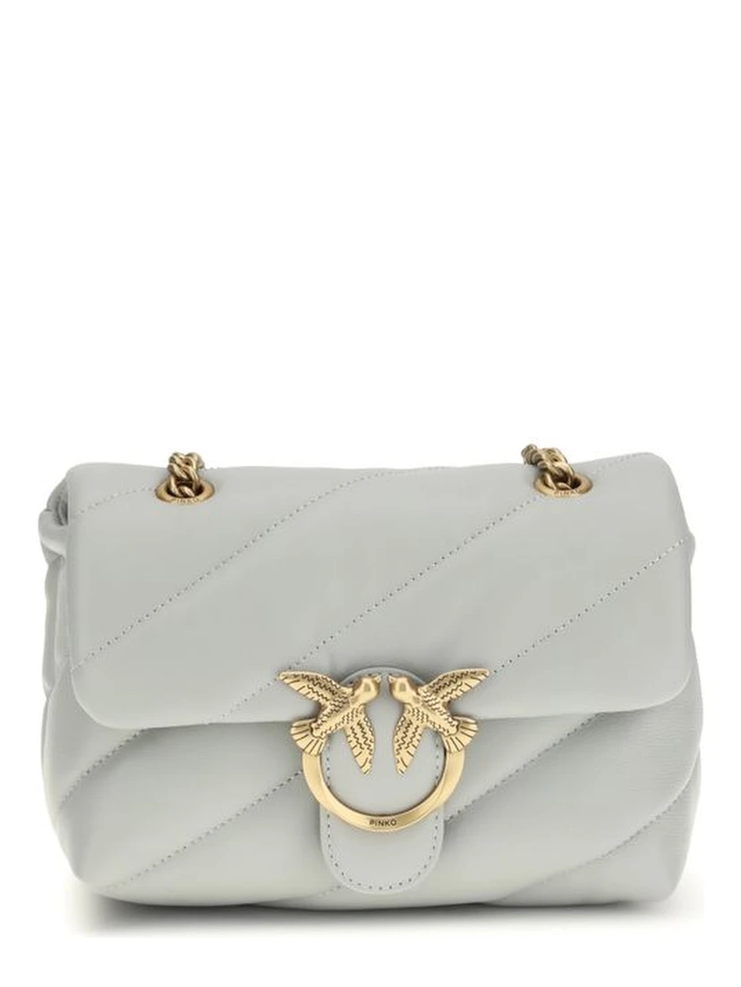 Gray Calf Leather Bos Taurus Shoulder Bag