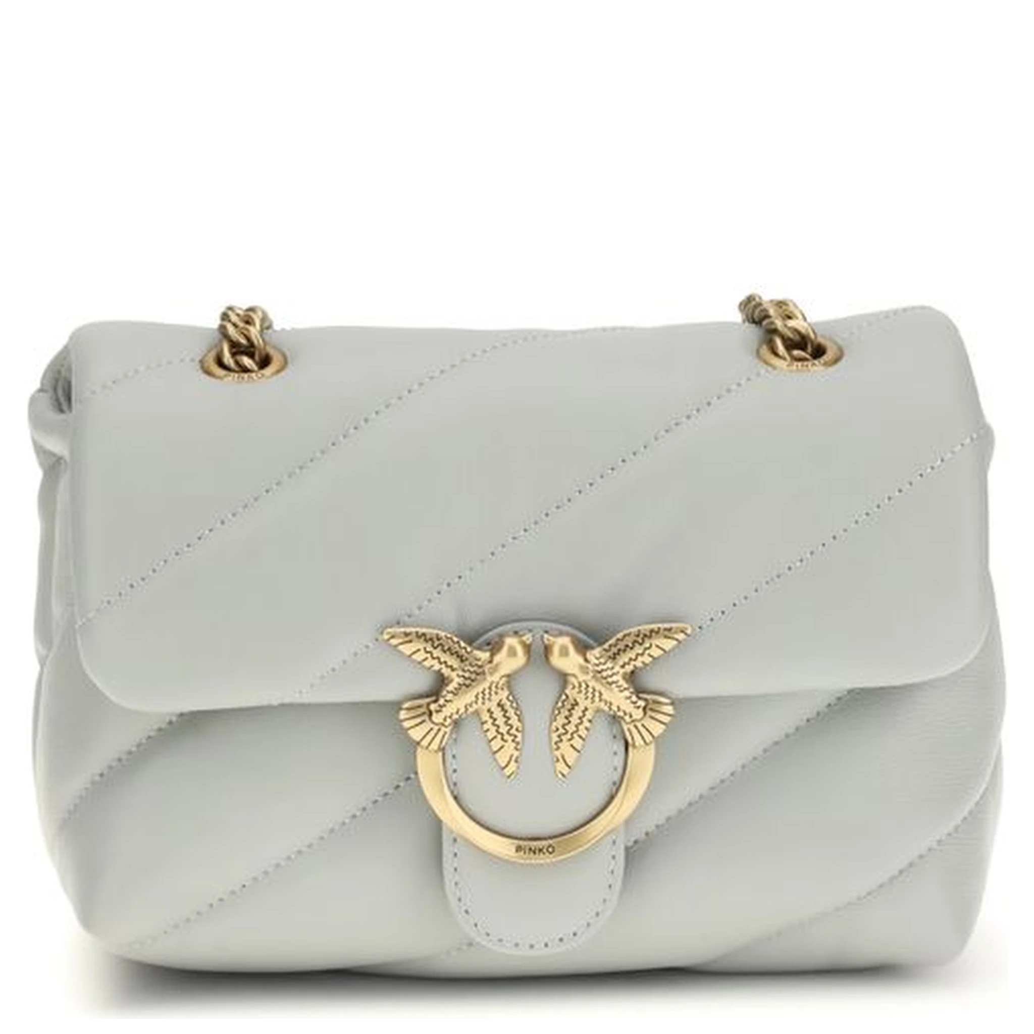 Gray Calf Leather Bos Taurus Shoulder Bag