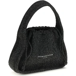 Black Polyester Shoulder Bag