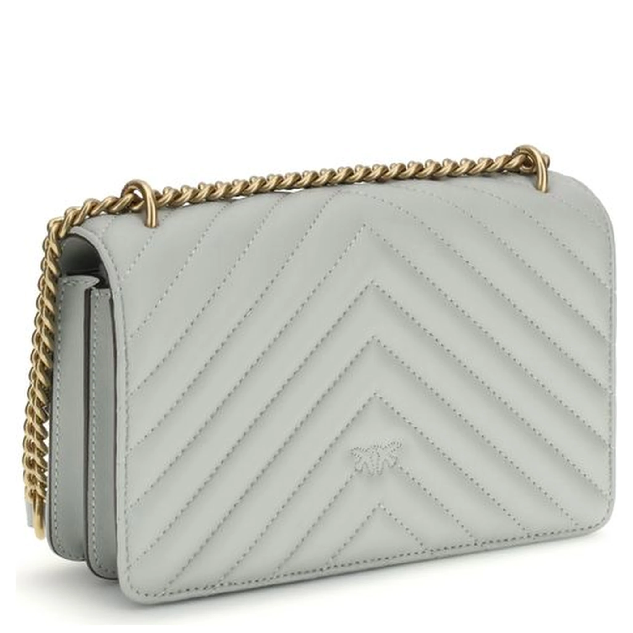 Gray Calf Leather Bos Taurus Shoulder Bag