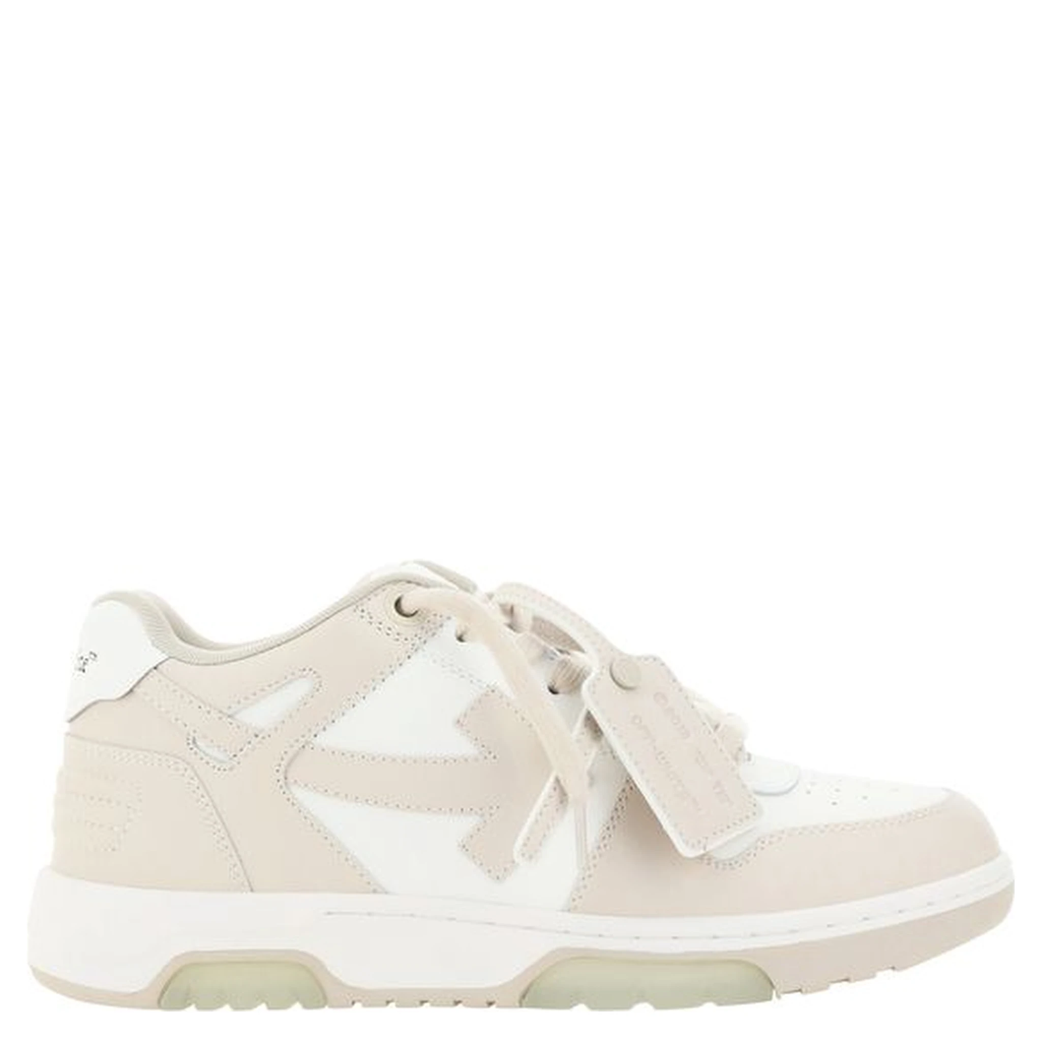 Beige Rubber Low Top Sneakers