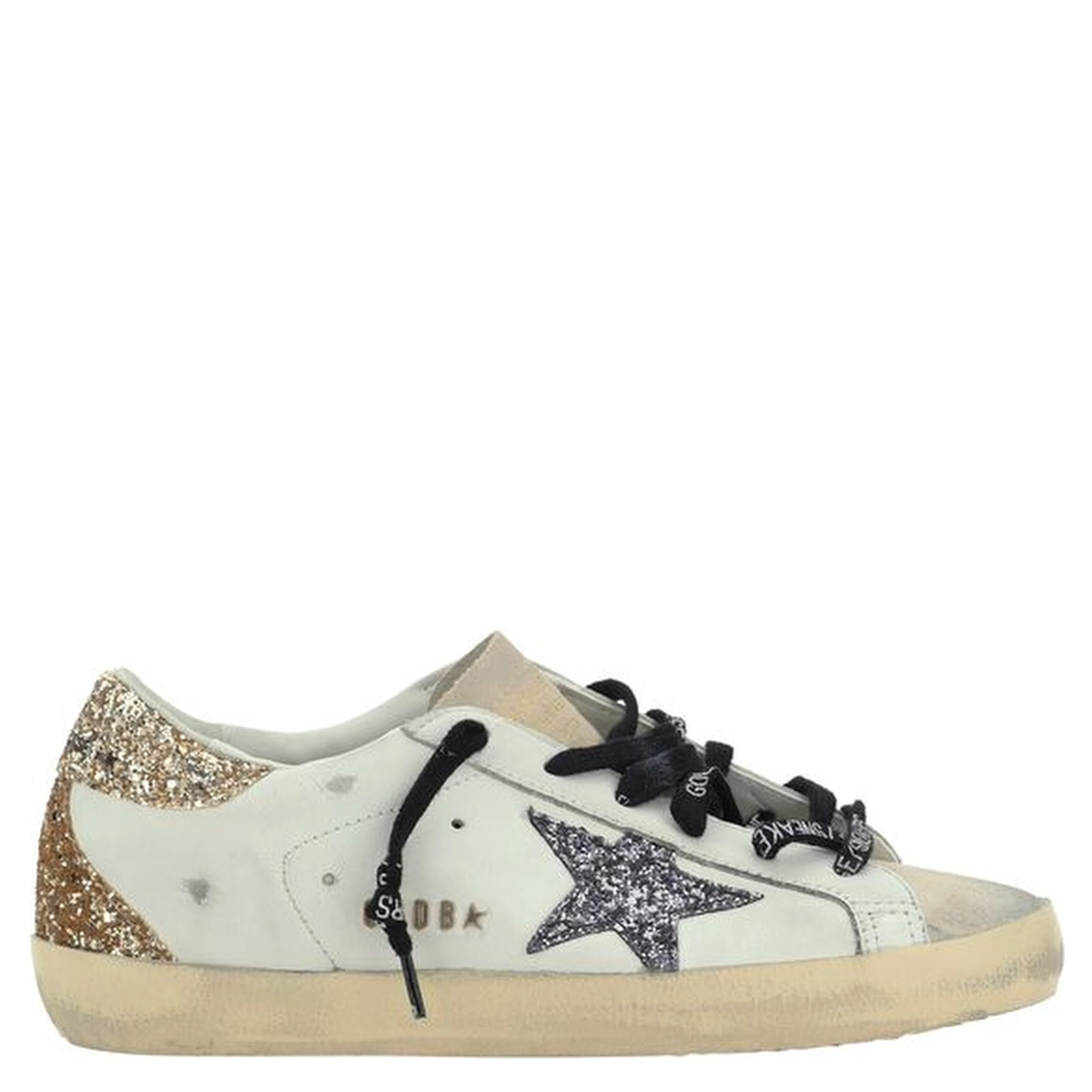 White Calf Leather Bos Taurus Low Top Sneakers
