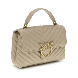 Beige Calf Leather Bos Taurus Wallet