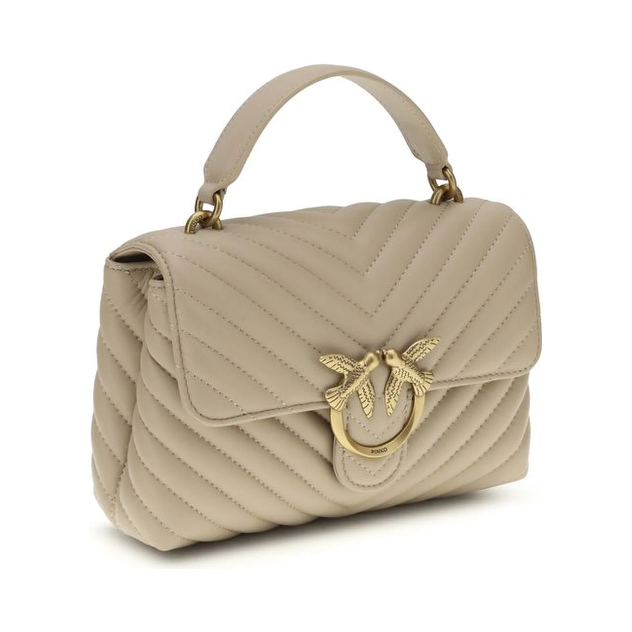 Beige Calf Leather Bos Taurus Wallet