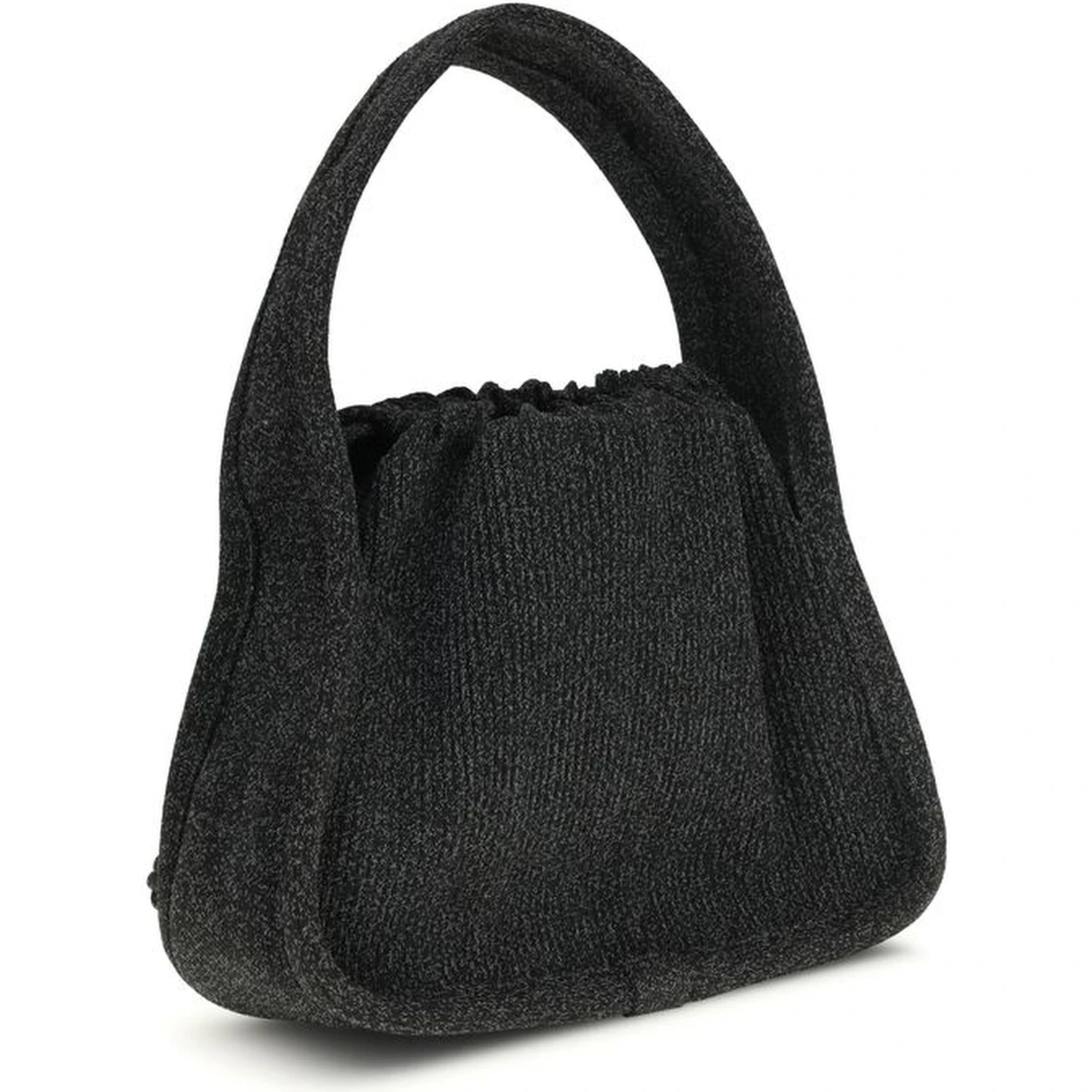 Black Polyester Shoulder Bag