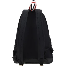 Black Polyester Backpack